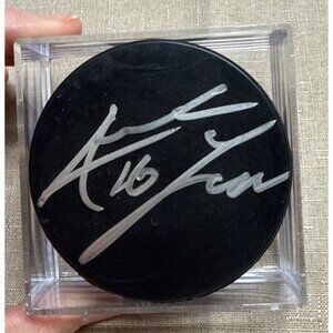 Andrew Ladd Autographed Hockey Puck In Display Case